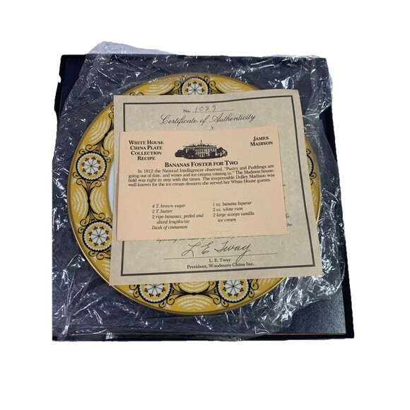 WHITE HOUSE Dessert Plate Woodmere China ***LIMITED EDITION NUMBERED WITH COA*** - Picture 2 of 6